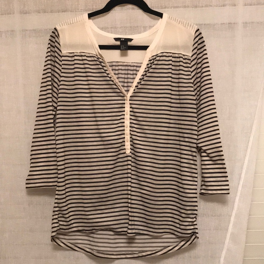 H&M stripped shirt✨